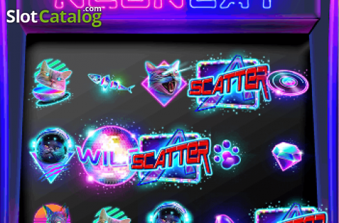 Οθόνη2. Neon Cat Κουλοχέρης