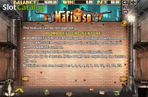 Οθόνη9. Mafioso (Allbet Gaming) Κουλοχέρης 