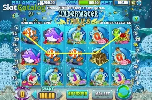 Οθόνη3. Underwater Fairies Κουλοχέρης