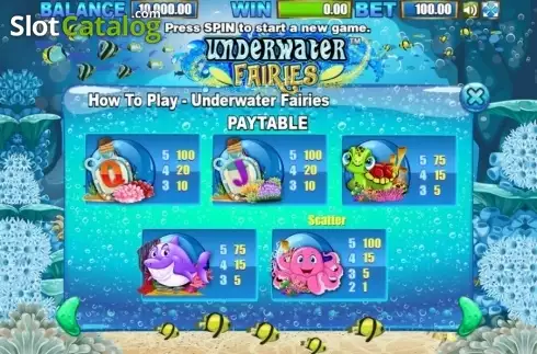 Οθόνη5. Underwater Fairies Κουλοχέρης