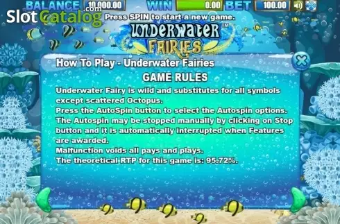 Οθόνη8. Underwater Fairies Κουλοχέρης