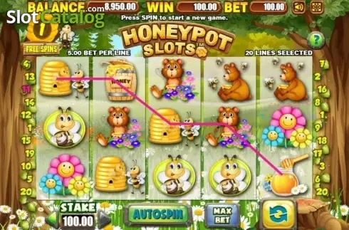 Οθόνη3. Honeypot Slots Κουλοχέρης