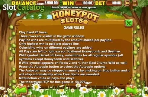 Οθόνη7. Honeypot Slots Κουλοχέρης