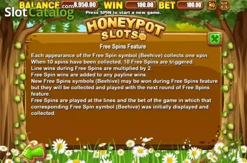 Οθόνη9. Honeypot Slots Κουλοχέρης