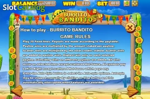 Οθόνη7. Burrito Bandito Κουλοχέρης