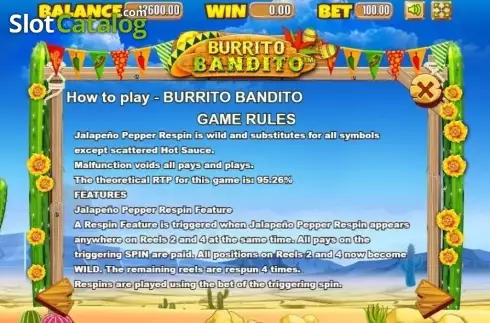 Οθόνη8. Burrito Bandito Κουλοχέρης