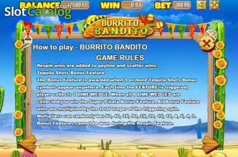 Οθόνη9. Burrito Bandito Κουλοχέρης
