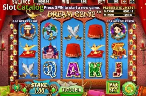 Οθόνη2. Dream Genie (Allbet Gaming) Κουλοχέρης