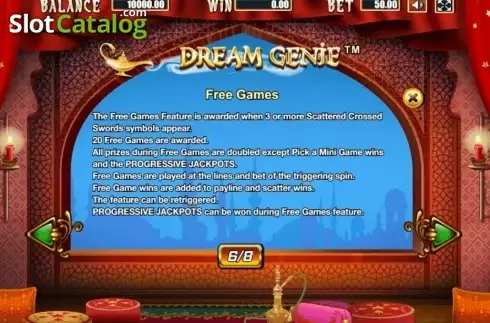 Οθόνη9. Dream Genie (Allbet Gaming) Κουλοχέρης