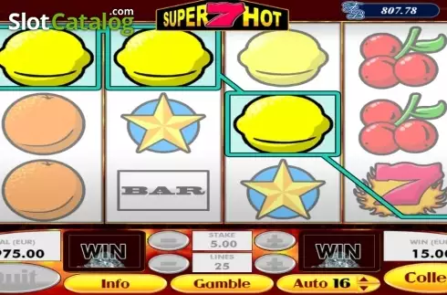 Οθόνη6. Super 7 Hot Κουλοχέρης 