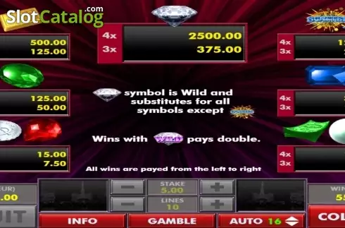 Οθόνη5. Diamonds (AlteaGaming) Κουλοχέρης