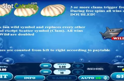 Οθόνη7. Crazy Shark (AlteaGaming) Κουλοχέρης