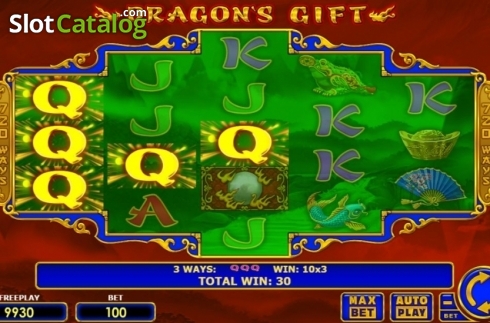 Οθόνη3. Dragon's Gift Κουλοχέρης