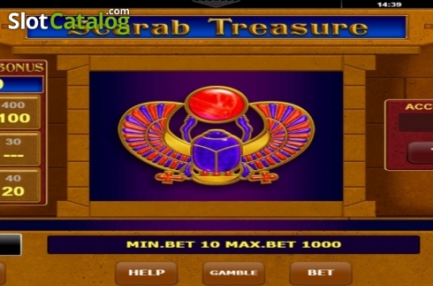 Οθόνη3. Scarab Treasure Κουλοχέρης