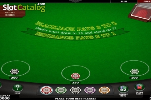 Οθόνη2. Blackjack (Amatic) Κουλοχέρης