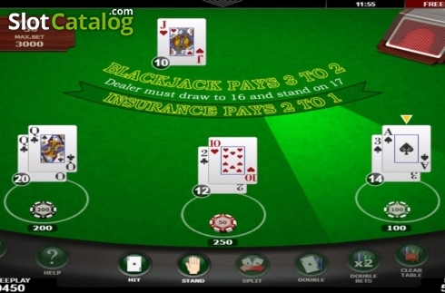 Οθόνη3. Blackjack (Amatic) Κουλοχέρης