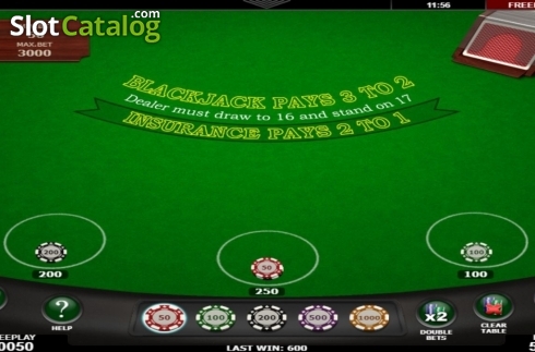 Οθόνη4. Blackjack (Amatic) Κουλοχέρης