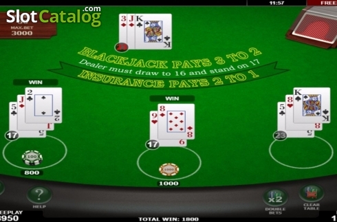 Οθόνη6. Blackjack (Amatic) Κουλοχέρης