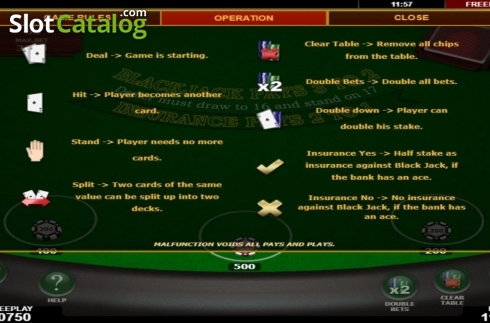 Οθόνη8. Blackjack (Amatic) Κουλοχέρης