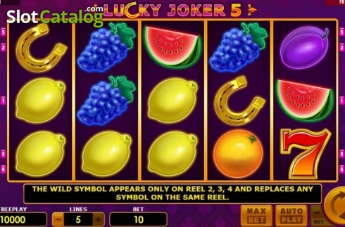 Οθόνη2. Lucky Joker 5 Κουλοχέρης 