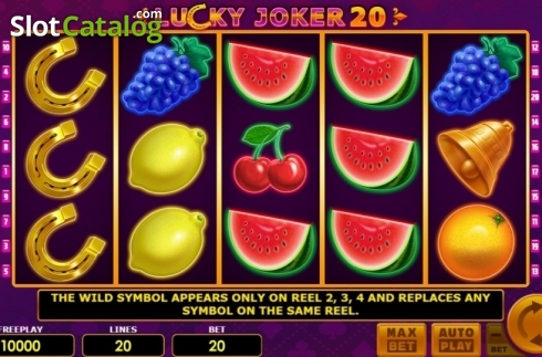 Οθόνη2. Lucky Joker 20 Κουλοχέρης