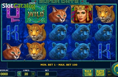 Οθόνη2. Super Cats Κουλοχέρης