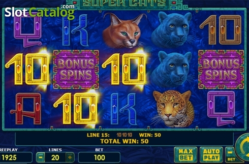 Οθόνη4. Super Cats Κουλοχέρης