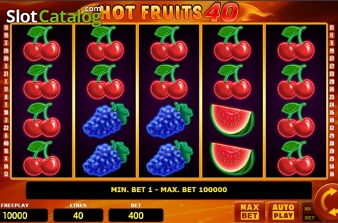Οθόνη2. Hot Fruits 40 Κουλοχέρης
