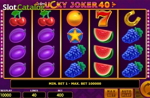 Οθόνη2. Lucky Joker 40 Κουλοχέρης