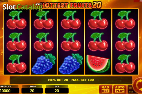 Οθόνη2. Hottest Fruits 20 Κουλοχέρης
