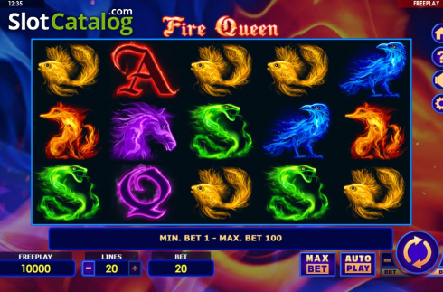 Οθόνη3. Fire Queen (Amatic Industries) Κουλοχέρης