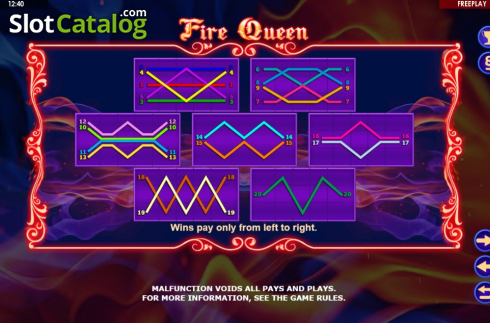 Οθόνη8. Fire Queen (Amatic Industries) Κουλοχέρης