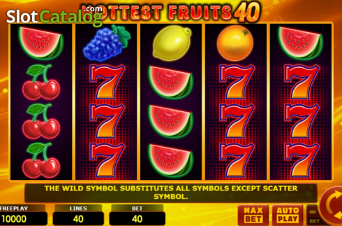 Οθόνη2. Hottest Fruits 40 Κουλοχέρης