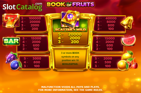 Οθόνη7. Book Of Fruits (Amatic Industries) Κουλοχέρης 