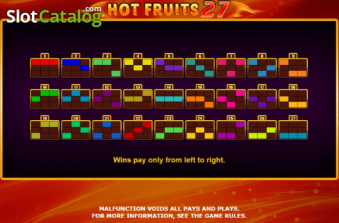 Οθόνη7. Hot Fruits 27 Κουλοχέρης
