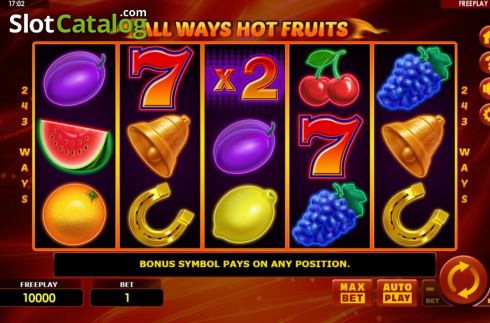 Οθόνη2. All Ways Hot Fruits Κουλοχέρης