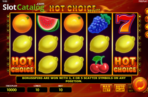 Οθόνη2. Hot Choice Deluxe Κουλοχέρης