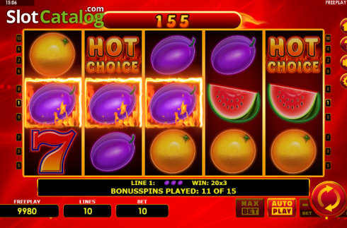 Οθόνη4. Hot Choice Deluxe Κουλοχέρης