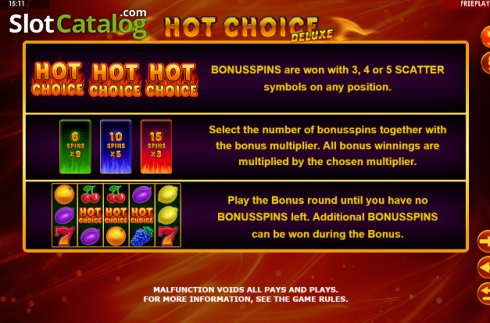 Οθόνη9. Hot Choice Deluxe Κουλοχέρης