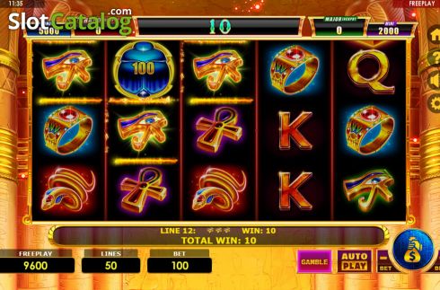 Οθόνη3. Lucky Egypt Κουλοχέρης