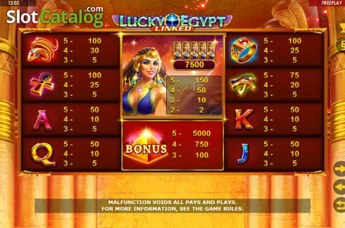 Οθόνη8. Lucky Egypt Κουλοχέρης