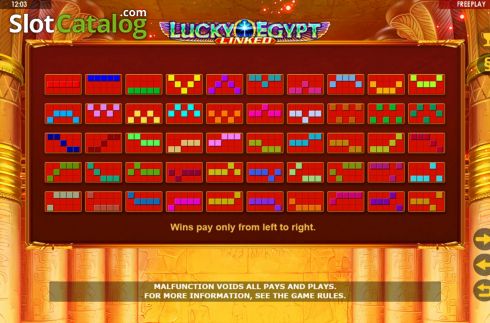 Οθόνη9. Lucky Egypt Κουλοχέρης