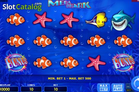 Οθόνη3. Mega Shark Κουλοχέρης