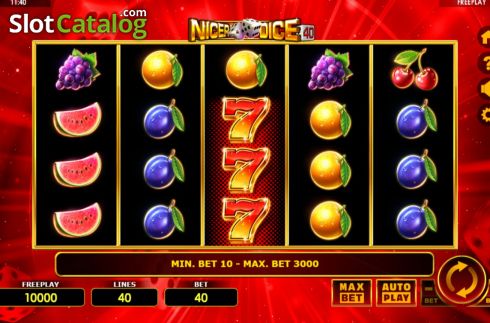 Οθόνη3. Nicer Dice 40 Κουλοχέρης