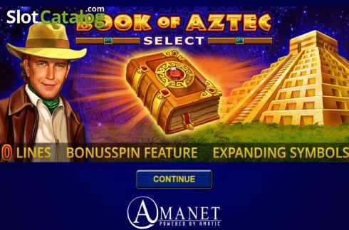 Οθόνη2. Book of Aztec Select Κουλοχέρης