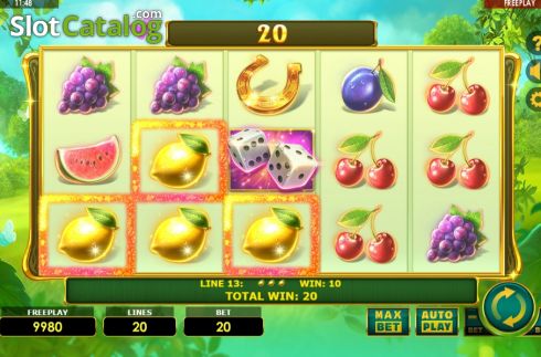 Οθόνη3. Lady Fruits 20 Κουλοχέρης