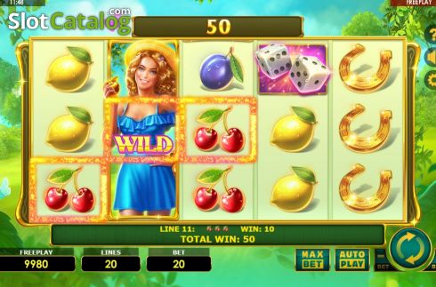 Οθόνη4. Lady Fruits 20 Κουλοχέρης