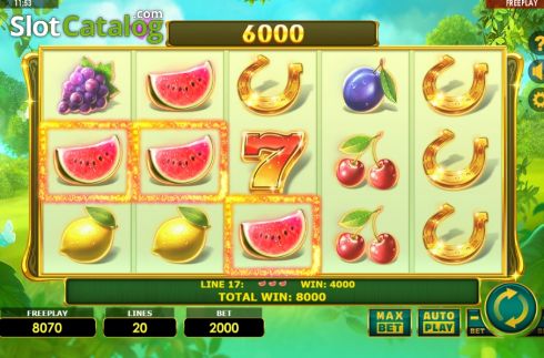 Οθόνη5. Lady Fruits 20 Κουλοχέρης