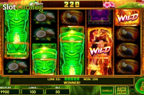 Οθόνη3. Tiki Madness 100 Κουλοχέρης 