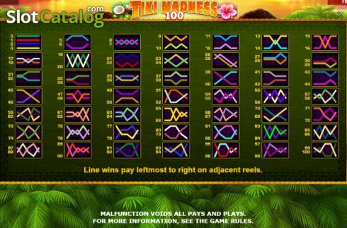 Οθόνη7. Tiki Madness 100 Κουλοχέρης 